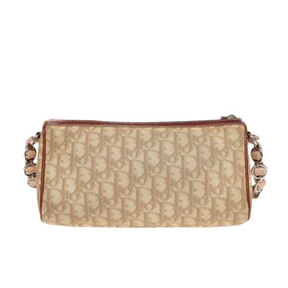 DIOR Shoulder Bag Leather Beige Silver Pink - Picture 3 of 16